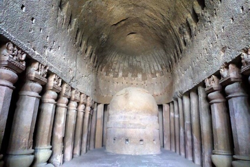 Assemble Hall at Kanheri Caves