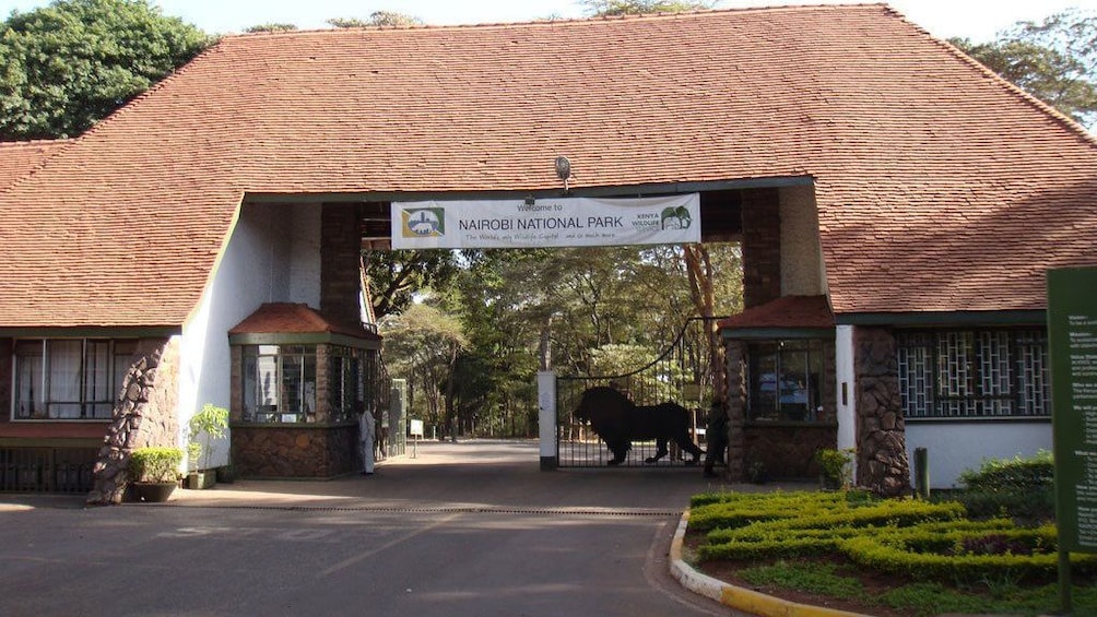 national park entrance in africa