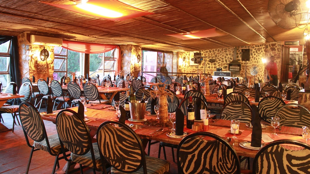 dining area in restaurant in africa