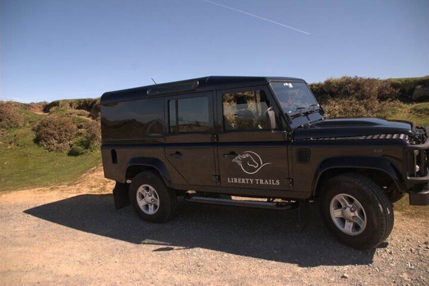 Whether its an airport transfer from Exeter or delivery of a picnic lunch on Dartmoor, the trusty Landrover Defender is a perfect pick up!