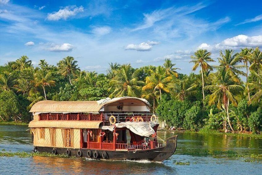 Houseboat in Alleppey, Kerala, India