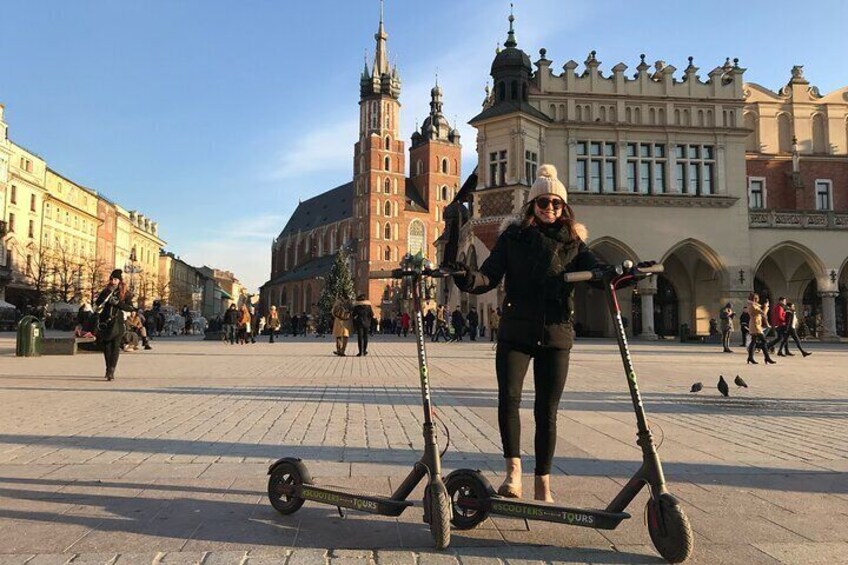 Krakow Electric Scooter Tour Cloth Hall