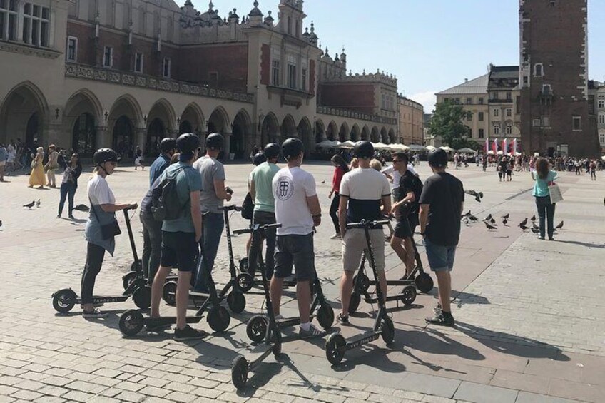 Electric scooter tour at the old town Square 