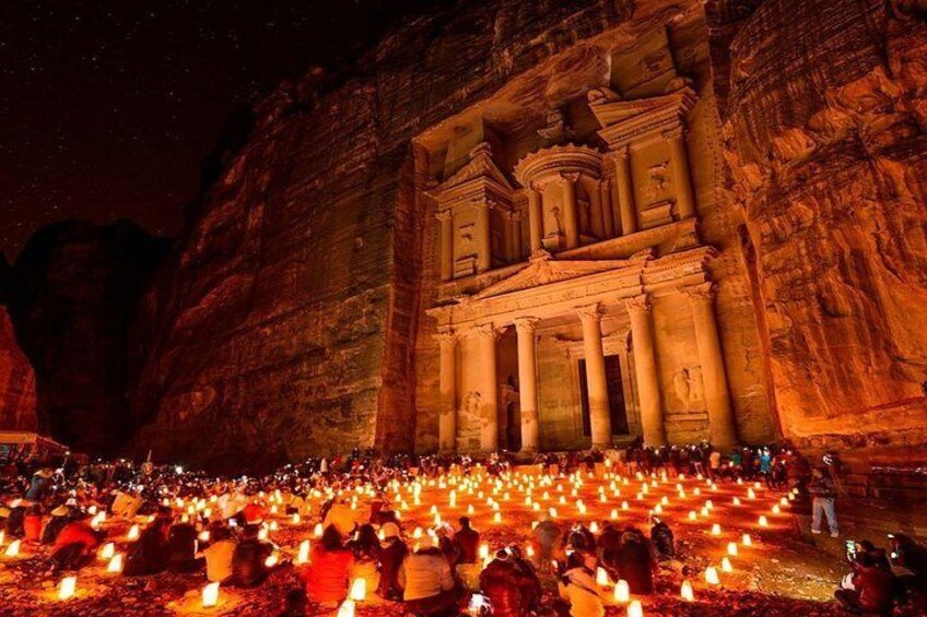 Petra By night show .
