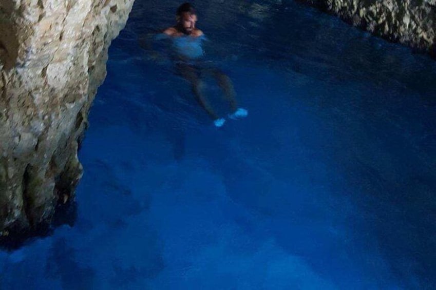 Show item 2 of 12. From St Nikolaos port: Boat cruise to navagio shipwreck beach and blue caves