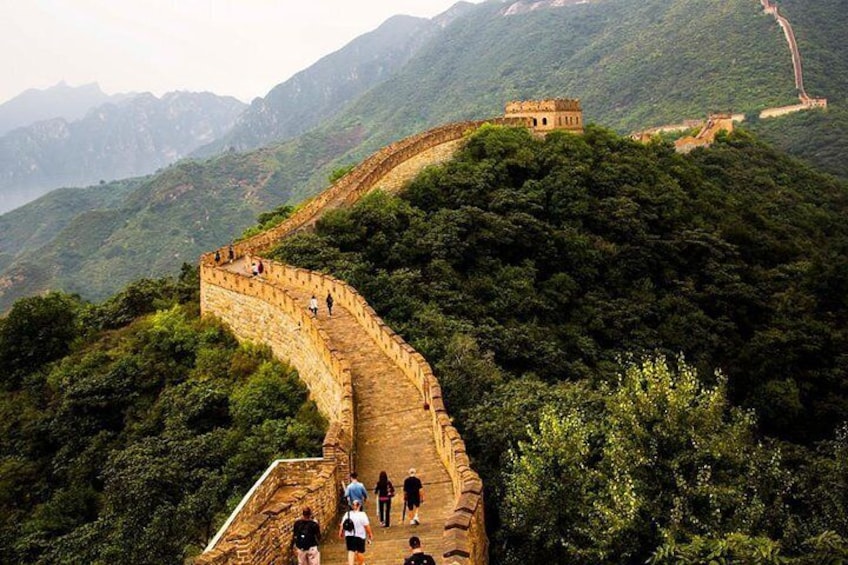 Great wall from Mutianyu section