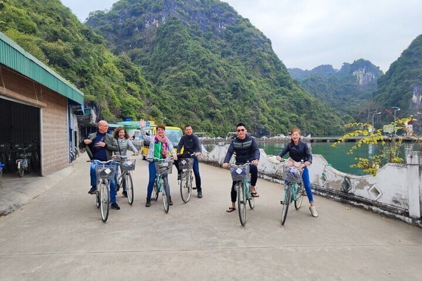 Biking in Viet Hai Village