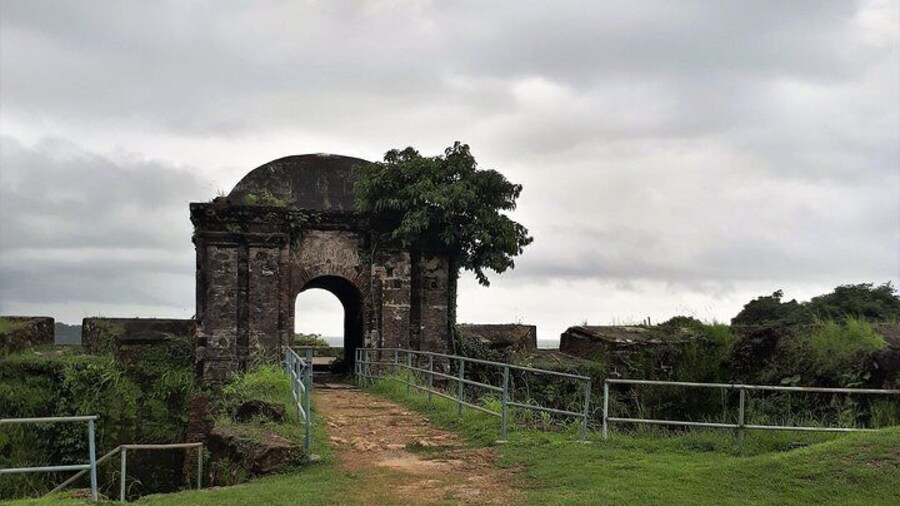 Main entrance to San Lorenzo fort. Colon province. Panama.