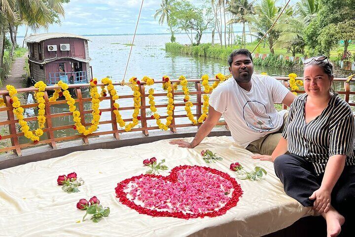 Our memorable 
proposal in the boat