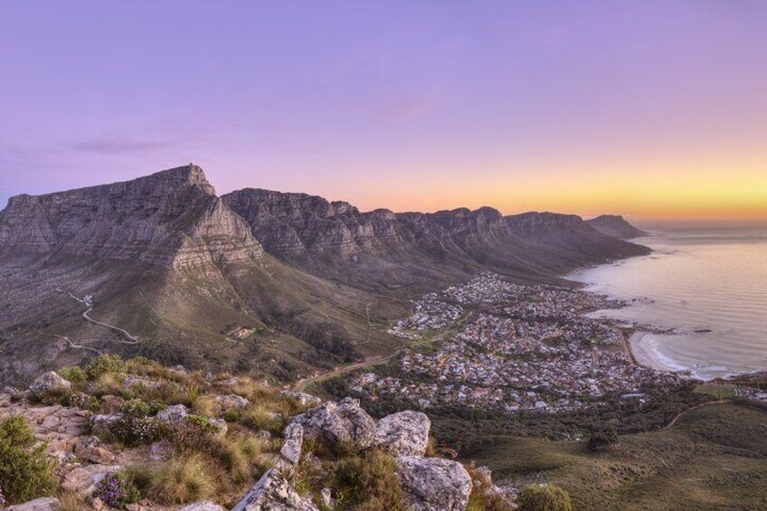 Beautiful view of Table Mountain on our private tour