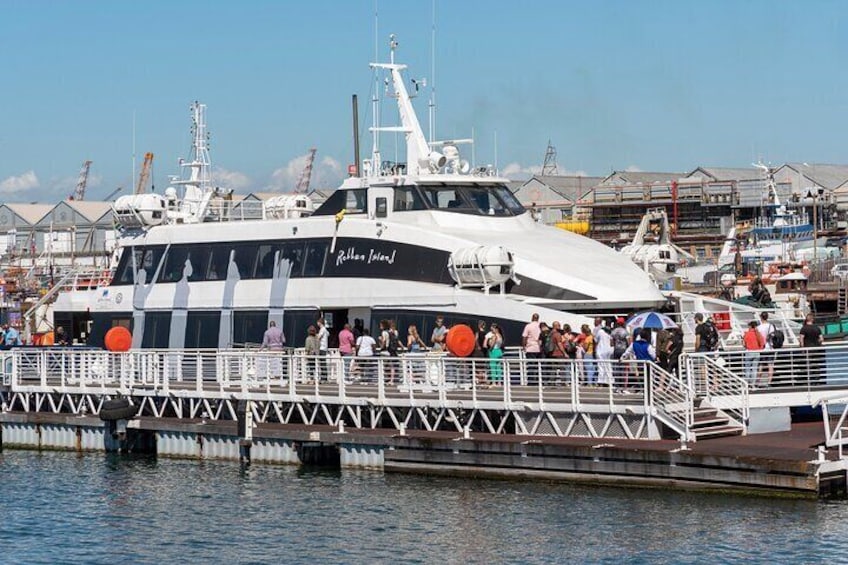 One of the ferry's to Robben Island 