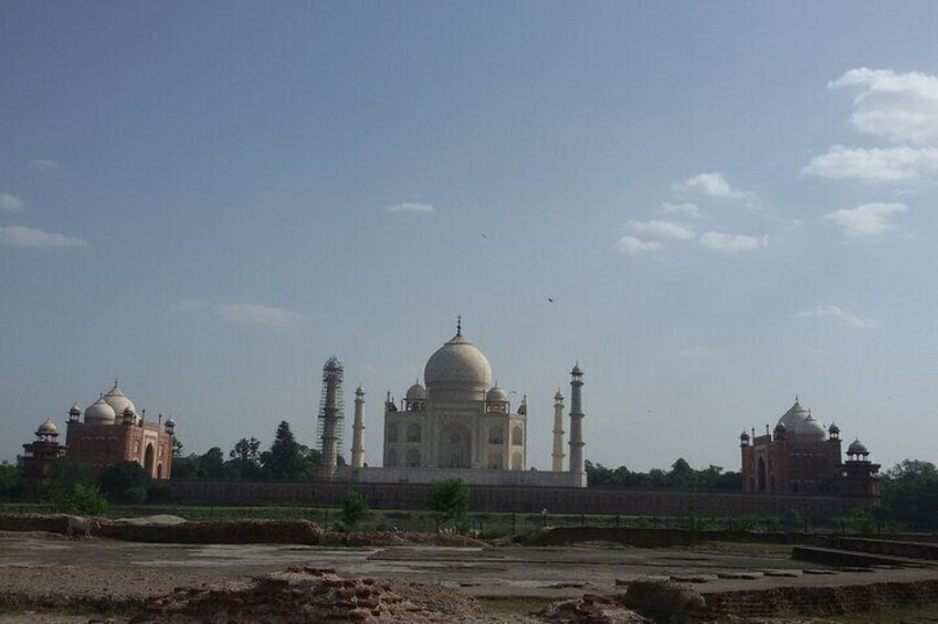 Taj Mahal view from Back side view (Friday Taj Mahal closed 
