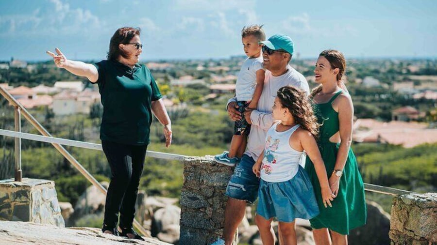 Family enjoying the sight at Casibari Rock garden