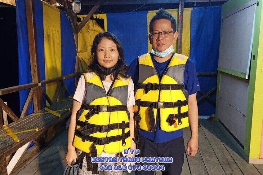 Our first foreign Guests after Bintan tourism was completely closed for 2 years due to Covid-19. Thanks for Ms Louisa Wen & Mr John Wong, hope you're enjoy & happy with our services