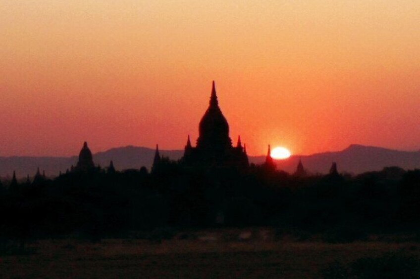 Panorama view in Bagan, Myanmar.