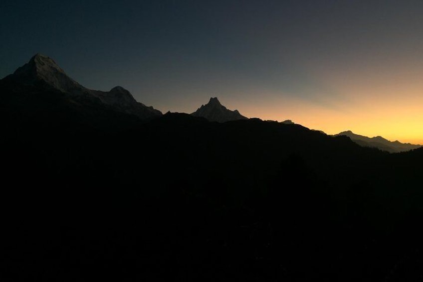 Sunrise view from Poon Hill.