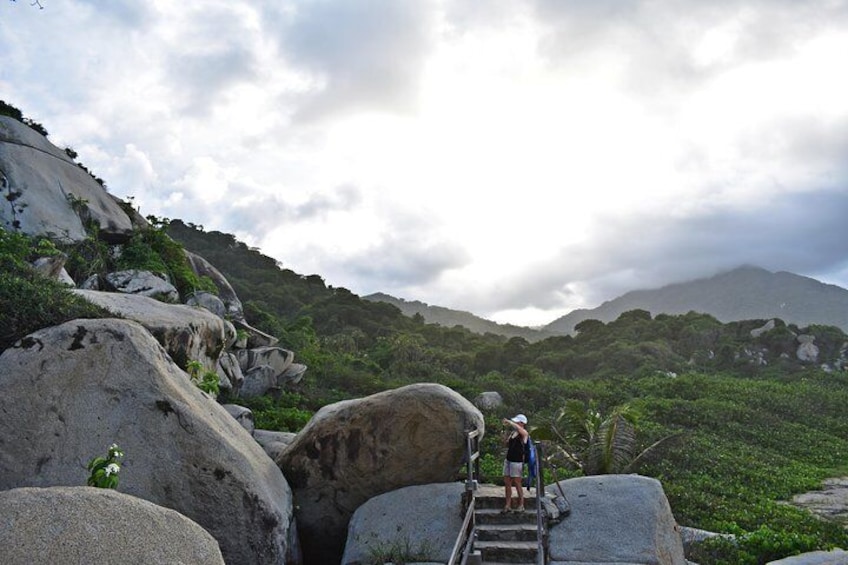 Hiking and beach day inside Tayrona National Park