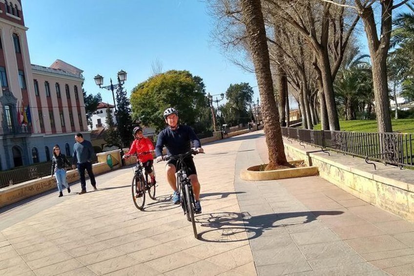 Show item 1 of 7. Cycling the Malecón promenade.