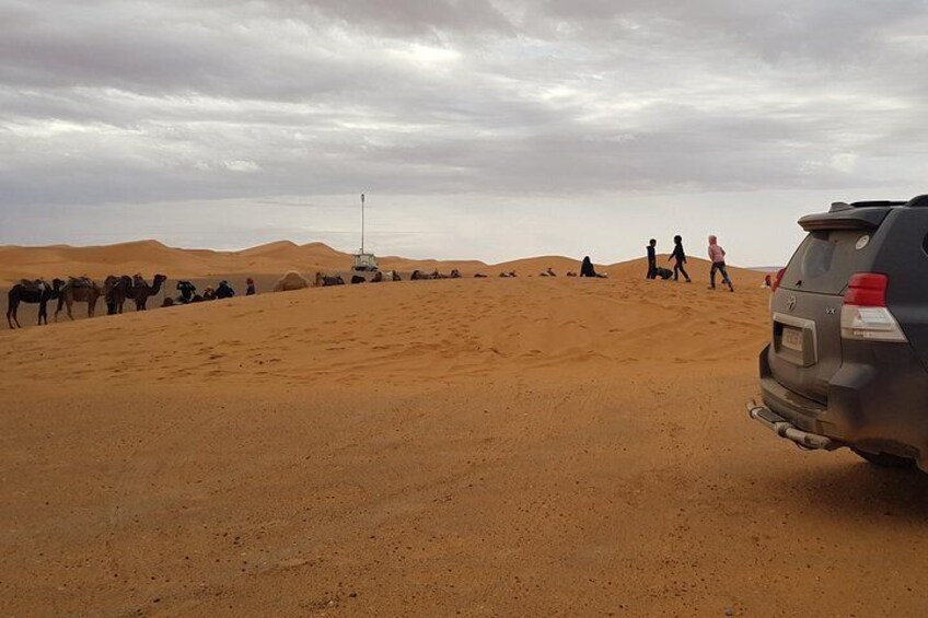 Camel Trekking Excursion Overnight Desert Camp Merzouga Desert Erg Chebbi Dunes