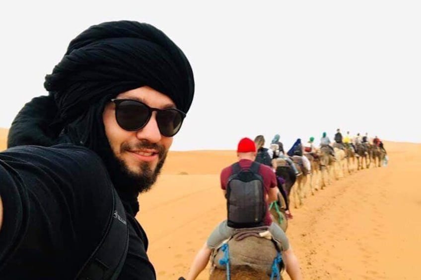 Camel Trekking Excursion Overnight Desert Camp Merzouga Desert Erg Chebbi Dunes