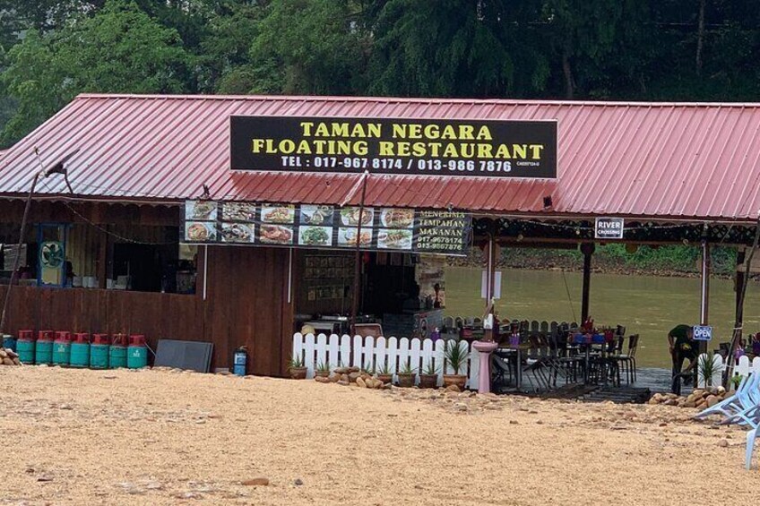 Floating Restaurant at Taman Negara 