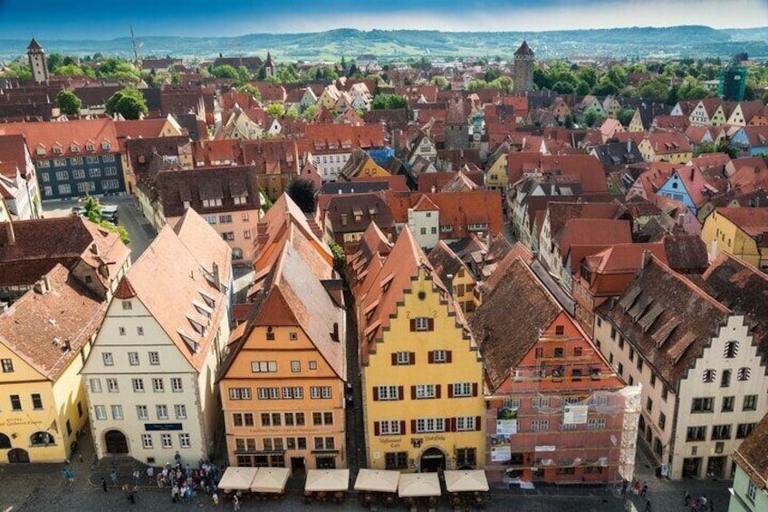Rothenburg ob der Tauber, Luftaufnahme