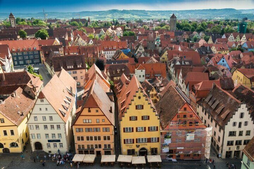 Rothenburg ob der Tauber, Luftbild