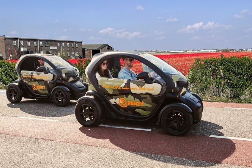 Drive it yourself electric Tulip and Flower Fields GPS audio tour