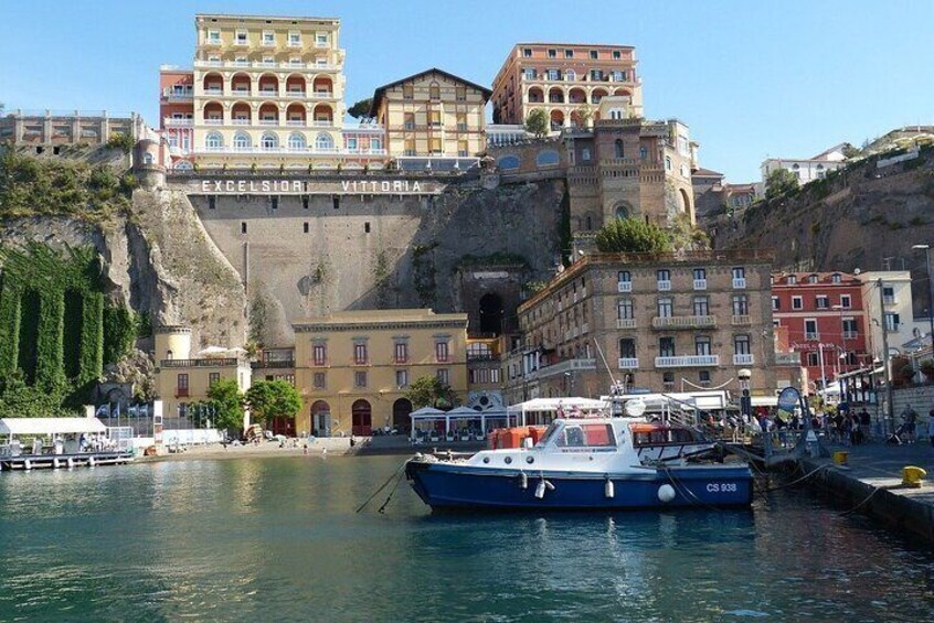 Capri, Blue Grotto, Sorrento and Pompeii from Naples Port