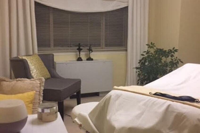 The Treatment Room With A Comfy Chair For Your Shiatsu Foot Massage Device Treatment