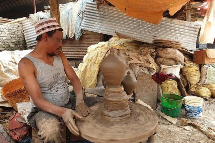 Pottery: pot making from Clay