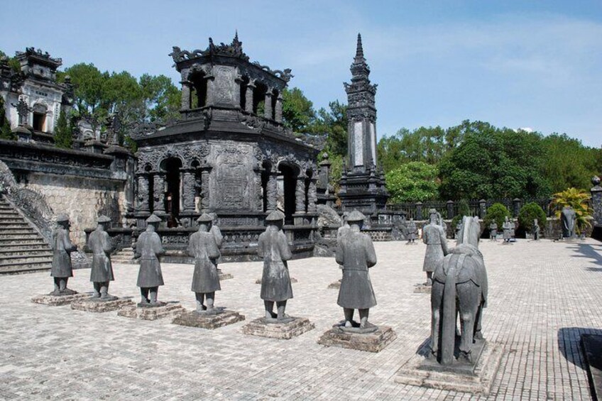 Khai Dinh tomb- the courtyard