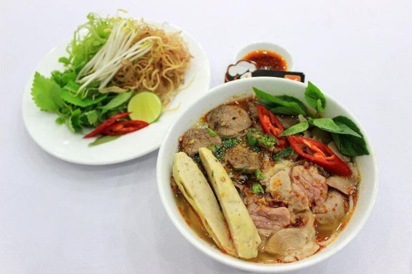 Bun Bo Hue- Hue noodle soup with beef