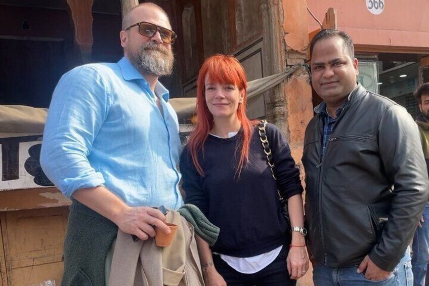 Ms Lilly Ellen & Mr David Harbour enjoyed the street food tour with us in Jaipur