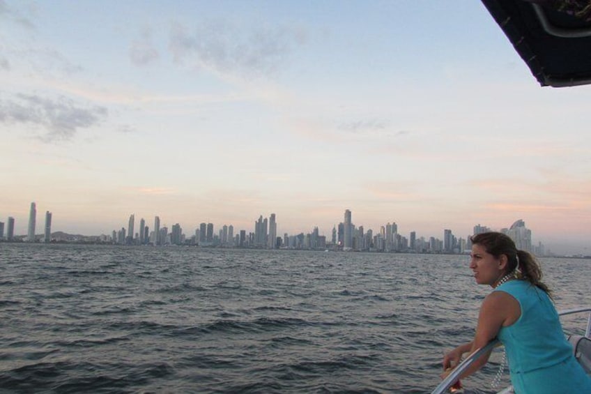 Enjoy Panama city's skyline from the water