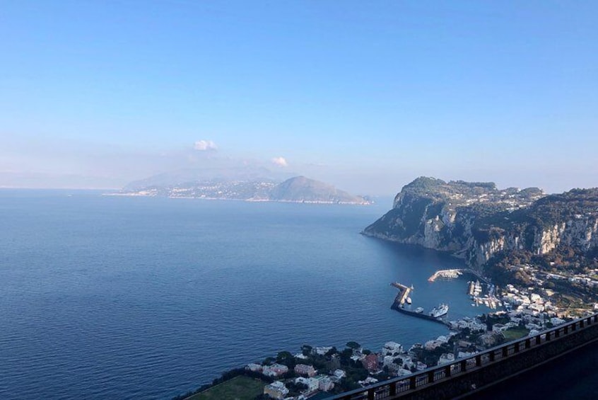 Capri small group tour , stunning views during the bus ride