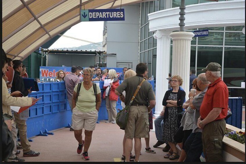 Kusadasi cruise port- arrival gate