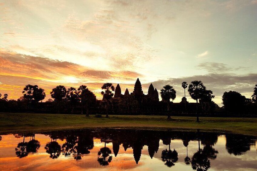 Angkor wat at sunrise