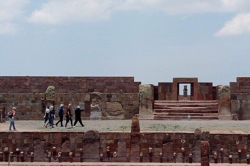 View of Kalasasaya and Semisubeterrenean temples