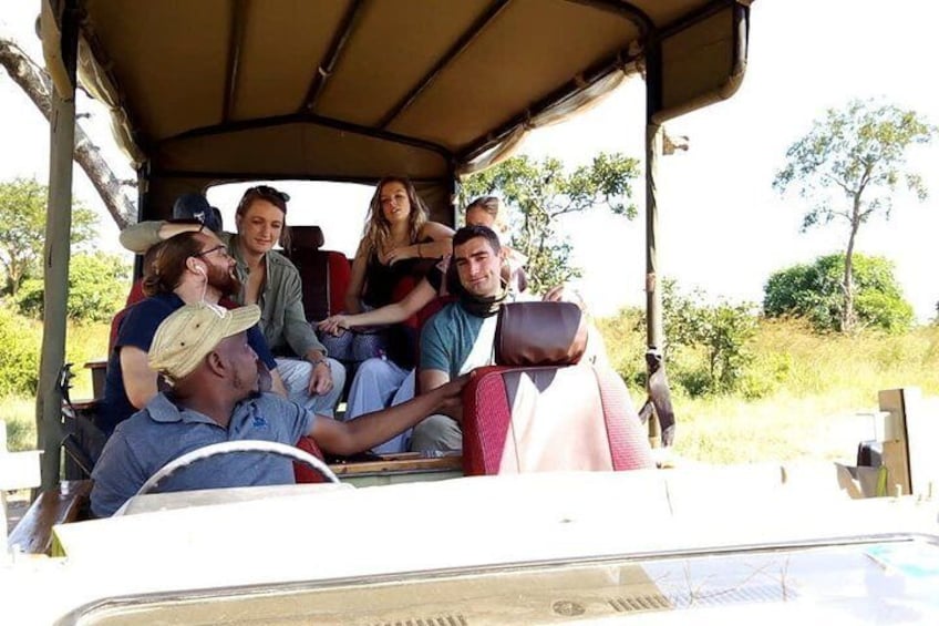 Mikumi game drive with friends.