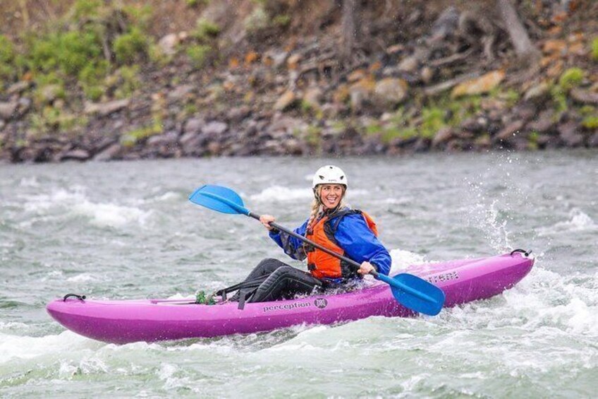 Half Day Kayak down the Yellowstone River with a Seasoned Instructor