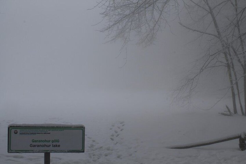 Garanohur Lake in winter