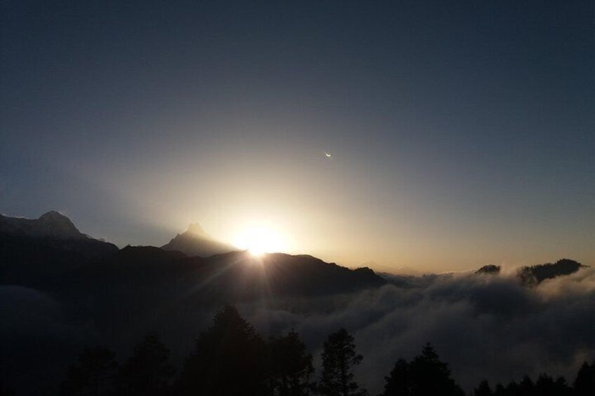 Sunrise view from Poon Hill