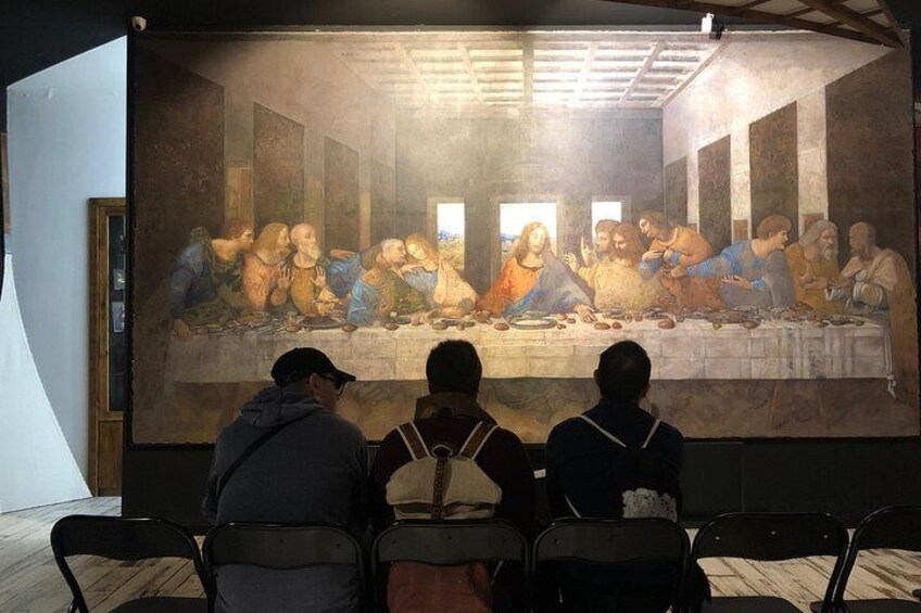 Visitatori al Museo di Leonardo a Roma