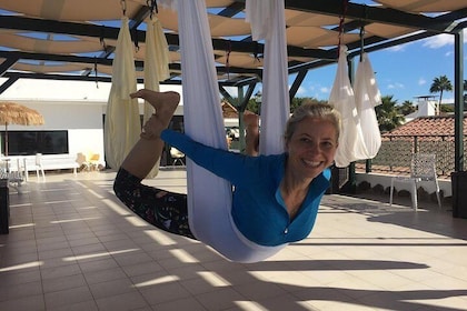 Aerial Yoga Experience in Maspalomas, Spain