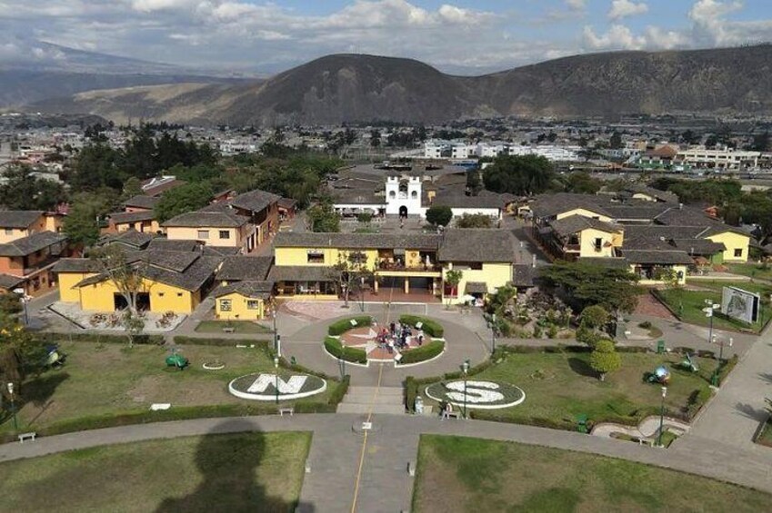 View from atop monument