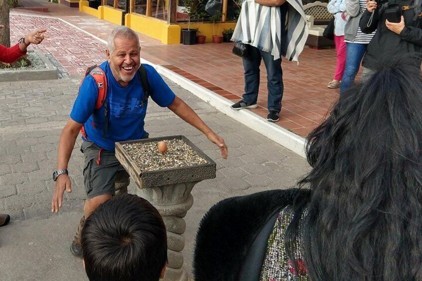 Balancing an Egg at the Equator