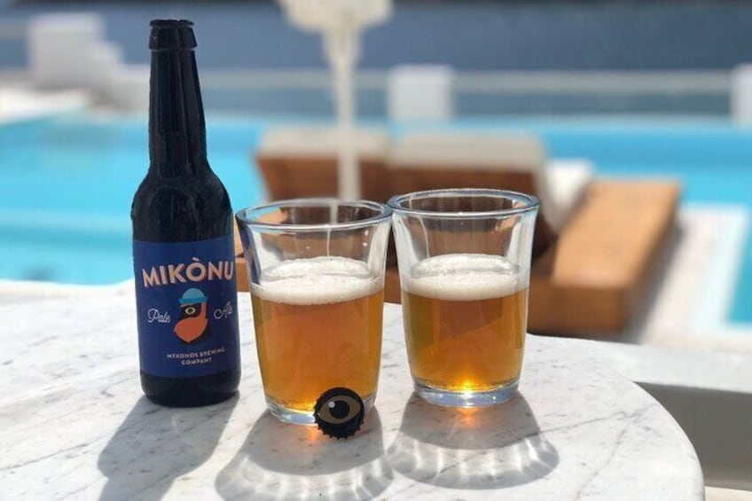 Cellar Tour & Beer Tasting at Mykonos Brewing Company 