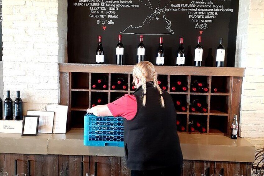 Winery Staff with excellent
Customer Services