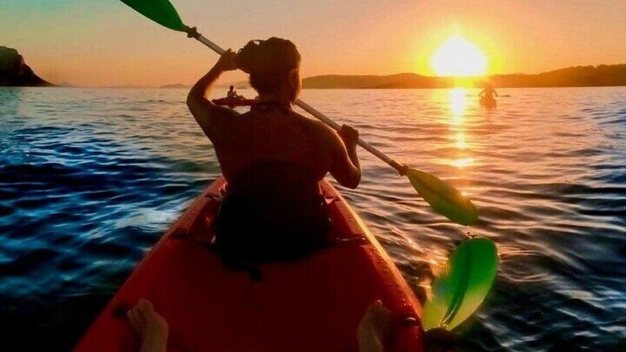 Sunset Kayak Tour with Snorkeling and Local Aperitif
